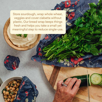 Beeswax Bread Wrap - Honeycomb
