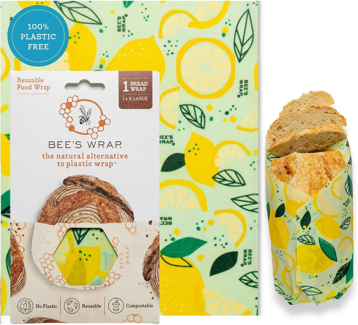 Beeswax Bread Wrap - Honeycomb