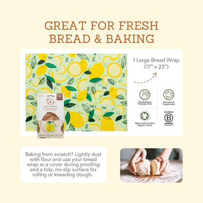 Beeswax Bread Wrap - Honeycomb