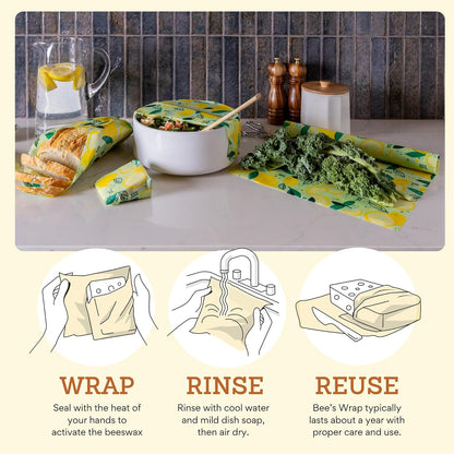 Beeswax Bread Wrap - Honeycomb