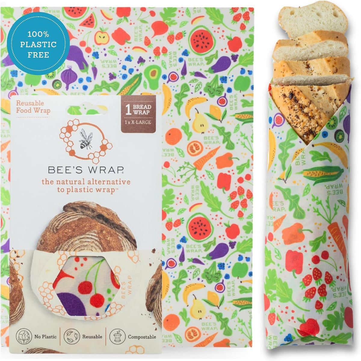 Beeswax Bread Wrap - Honeycomb