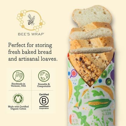 Beeswax Bread Wrap - Honeycomb