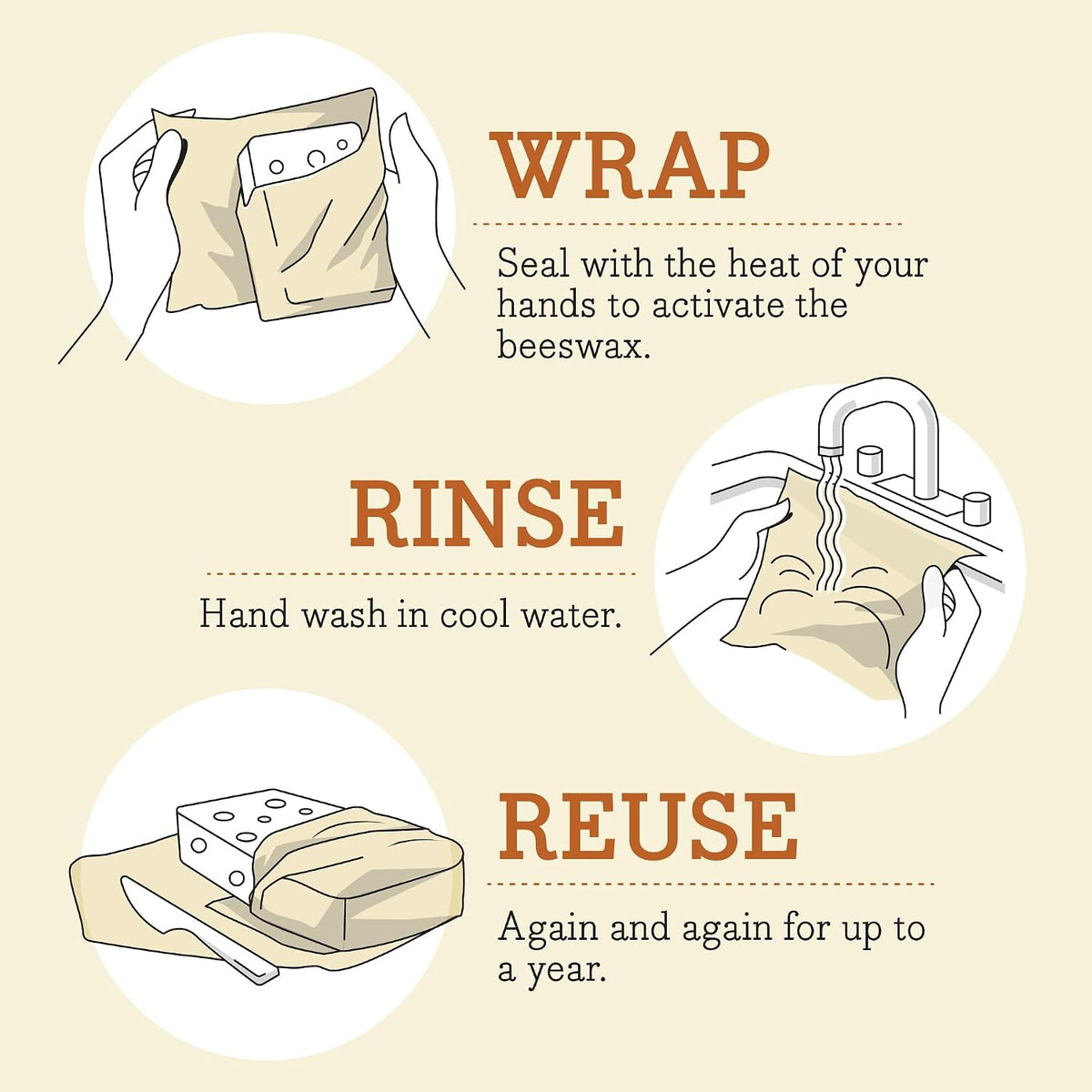 Beeswax Bread Wrap - Honeycomb