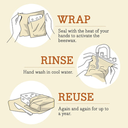 Beeswax Bread Wrap - Honeycomb