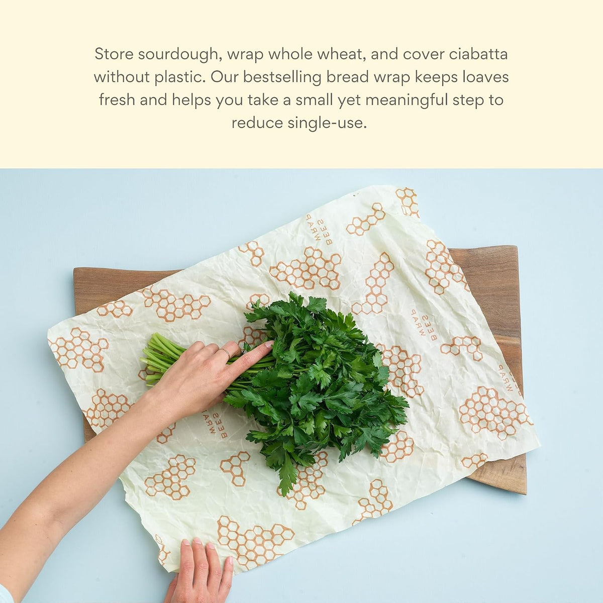 Beeswax Bread Wrap - Honeycomb