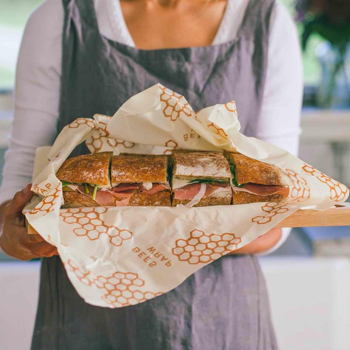 Beeswax Bread Wrap - Honeycomb