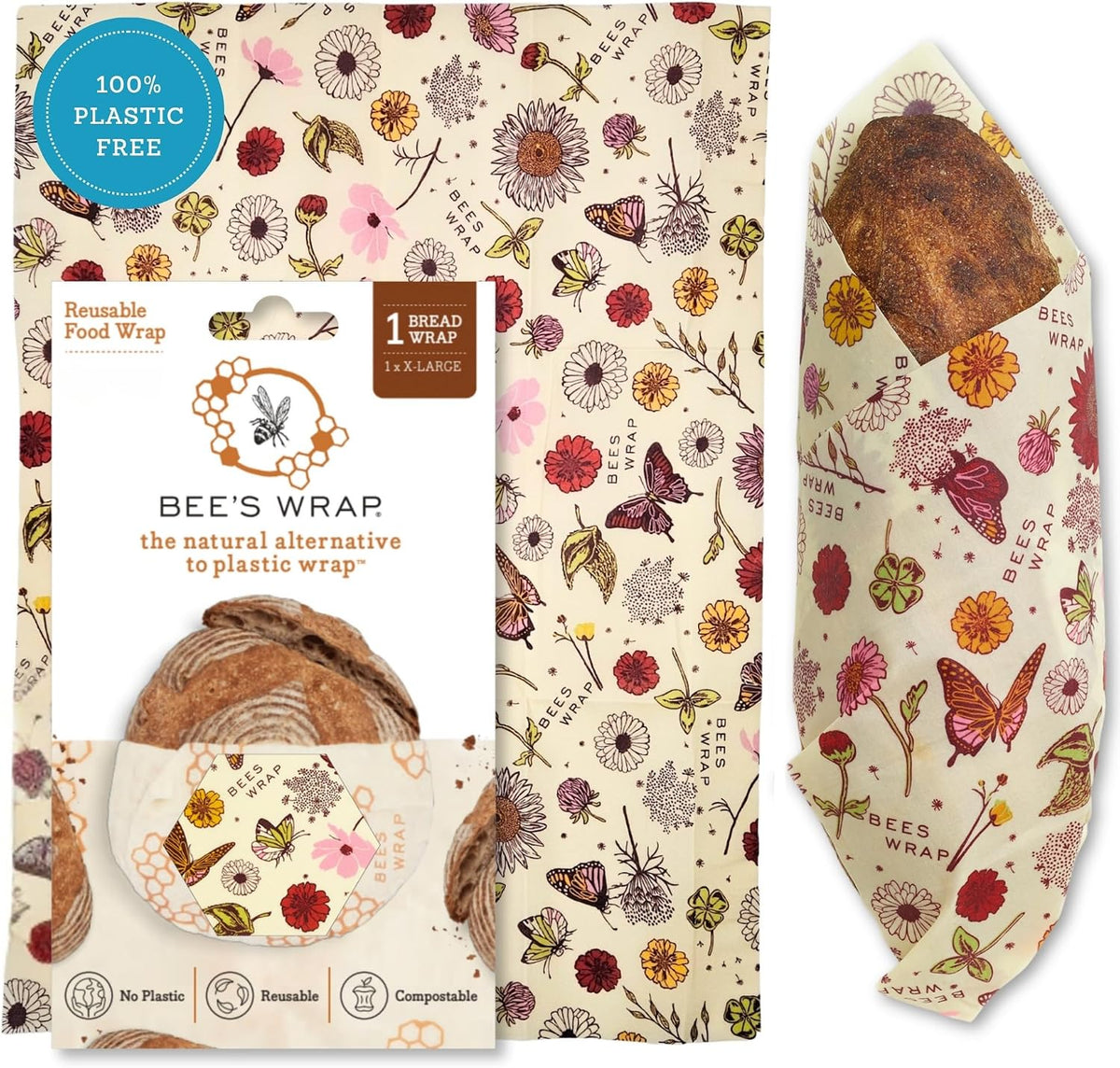 Beeswax Bread Wrap - Honeycomb