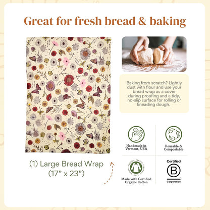 Beeswax Bread Wrap - Honeycomb