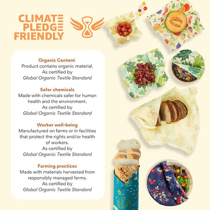 Beeswax Bread Wrap - Honeycomb