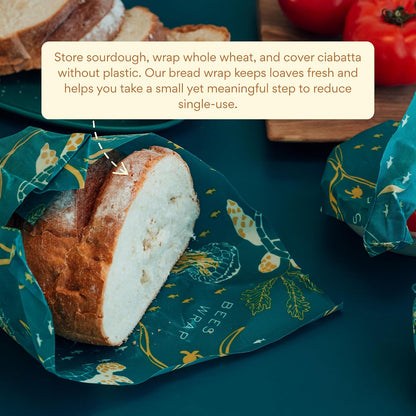 Beeswax Bread Wrap - Honeycomb