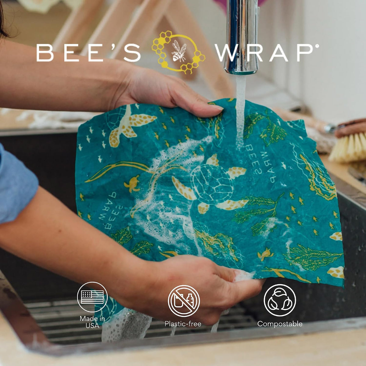 Beeswax Bread Wrap - Honeycomb