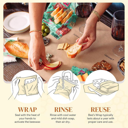 Beeswax Bread Wrap - Honeycomb