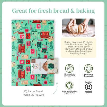 Beeswax Bread Wrap - Honeycomb