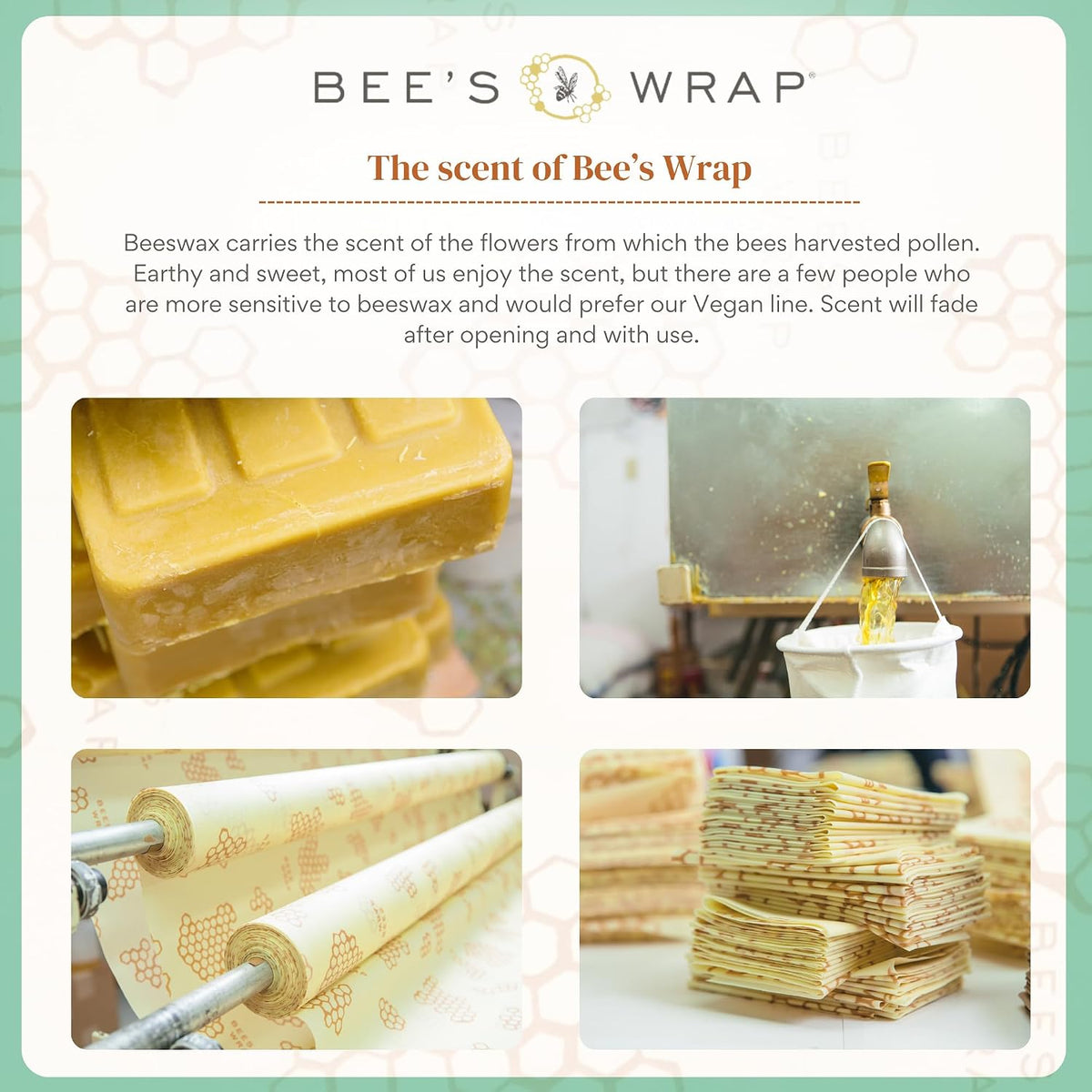 Beeswax Bread Wrap - Honeycomb