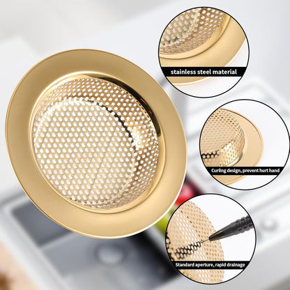 Kitchen Sink Drain Strainer Stopper Stainless Steel Basket Filter