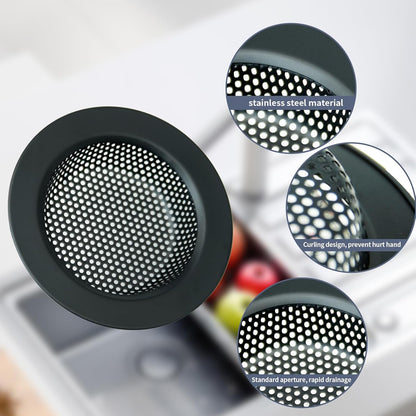Kitchen Sink Drain Strainer Stopper Stainless Steel Basket Filter