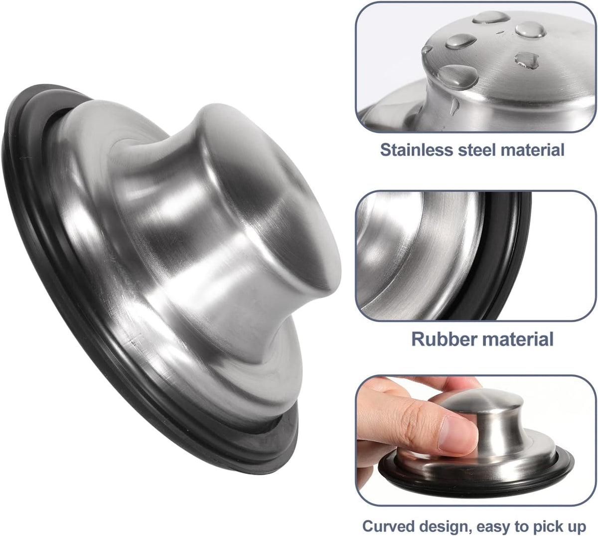 Kitchen Sink Drain Strainer Stopper Stainless Steel Basket Filter