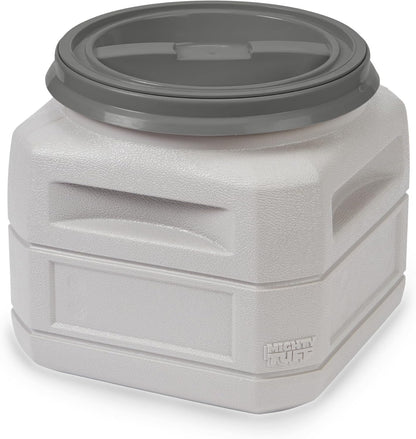 Airtight Dog Food Storage Container – 13 Gal, up to 54 lb Capacity – Cat and Dog Food Container with Twist Lid & Handles – BPA-Free, Made in USA