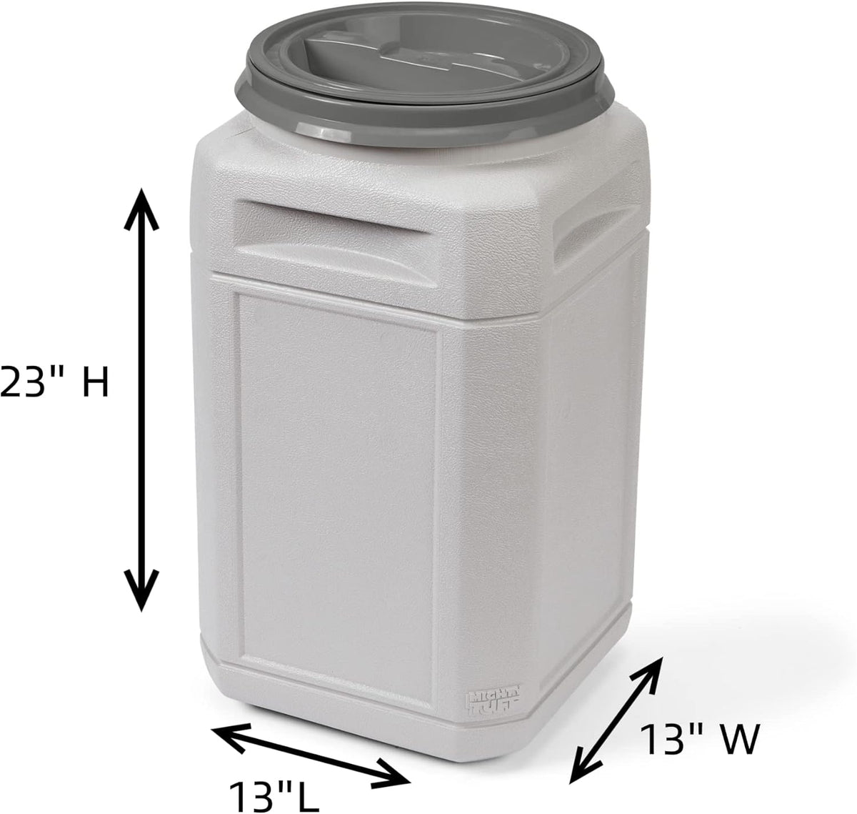 Airtight Dog Food Storage Container – 13 Gal, up to 54 lb Capacity – Cat and Dog Food Container with Twist Lid & Handles – BPA-Free, Made in USA