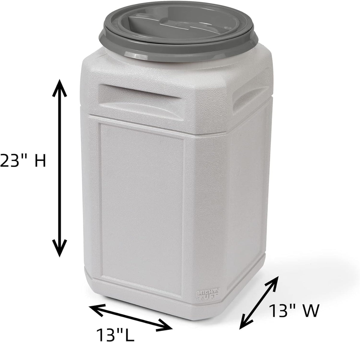 Airtight Dog Food Storage Container – 13 Gal, up to 54 lb Capacity – Cat and Dog Food Container with Twist Lid & Handles – BPA-Free, Made in USA