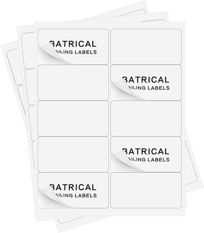 1" x 2-5/8" Address Labels 900 Labels Sticker Paper for Laser/Ink Jet Printer mailing Labels 8.5"×11" White 30 per Sheet