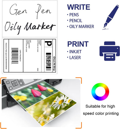 1" x 2-5/8" Address Labels 900 Labels Sticker Paper for Laser/Ink Jet Printer mailing Labels 8.5"×11" White 30 per Sheet