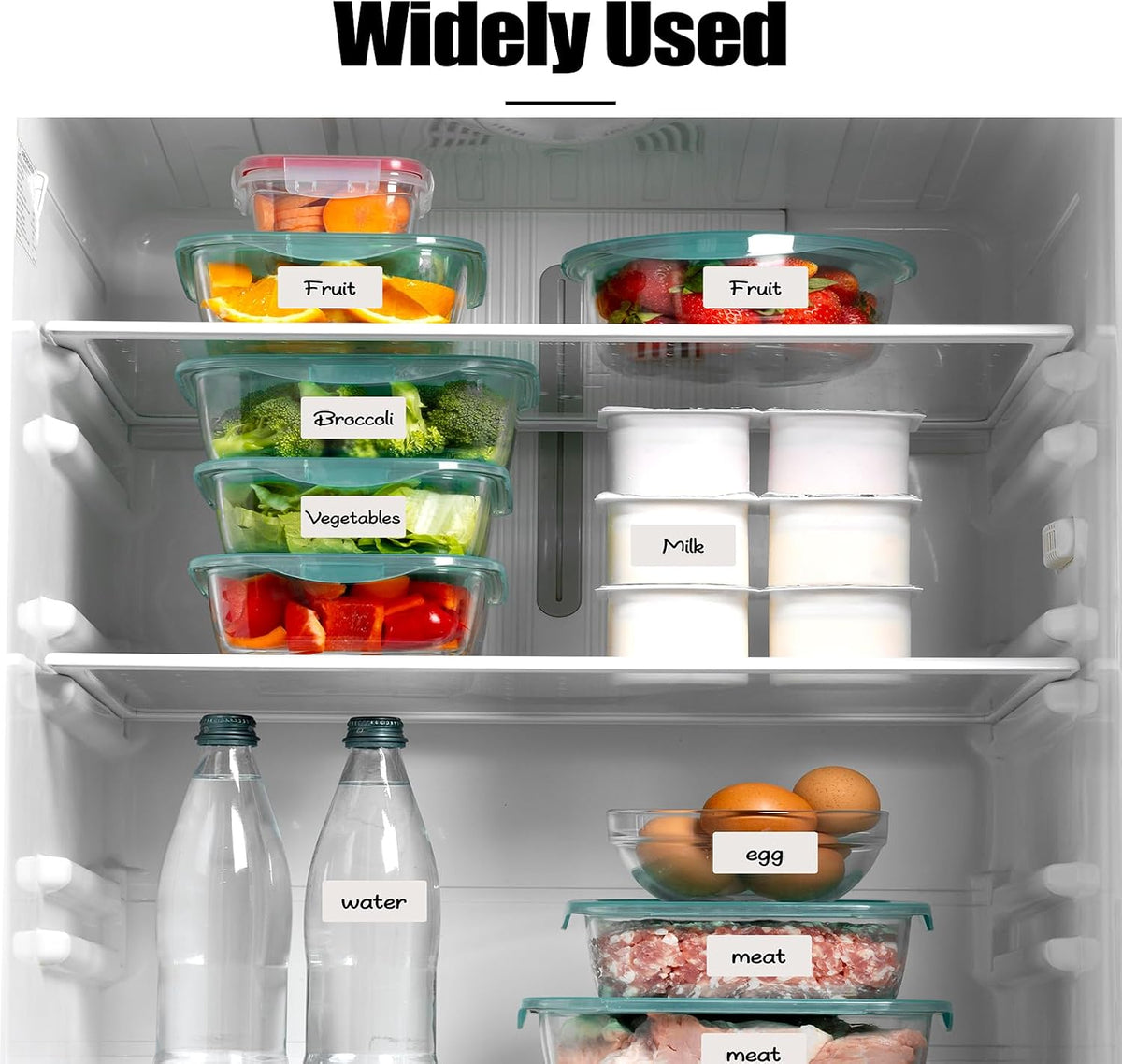 2000 Freezer Labels 1" x 2", Removable Waterproof Food Container Stickers | Perforated Rolls, Oil-Resistant Paper, Strong Adhesive, Residue-Free Removal, for Jars, Bottles, Bags, and Containers