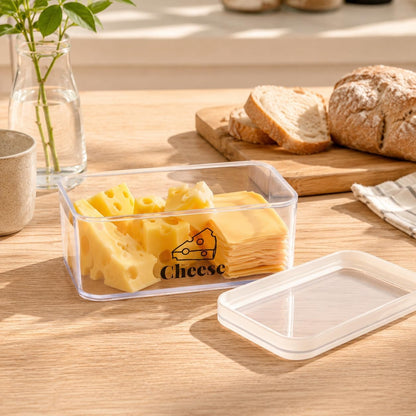 Cheese Container for Refrigerator 2 Pack,Shredded Cheese Storage Container With Lid,Bpa-Free Deli Meat Storage Containers,Cream Cheeses,Fridge Organizers and Storage for Slice Cheeses Holder