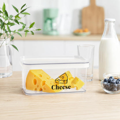 Cheese Container for Refrigerator 2 Pack,Shredded Cheese Storage Container With Lid,Bpa-Free Deli Meat Storage Containers,Cream Cheeses,Fridge Organizers and Storage for Slice Cheeses Holder