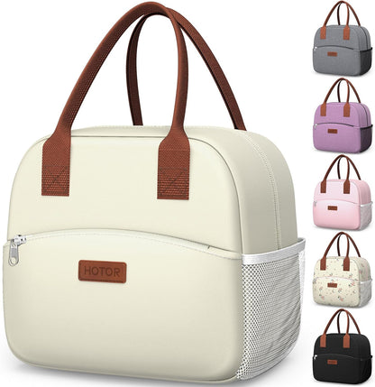 Lunch Bag Women Men Insulated Lunch Box Black 10L
