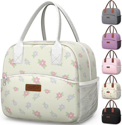 Lunch Bag Women Men Insulated Lunch Box Black 10L