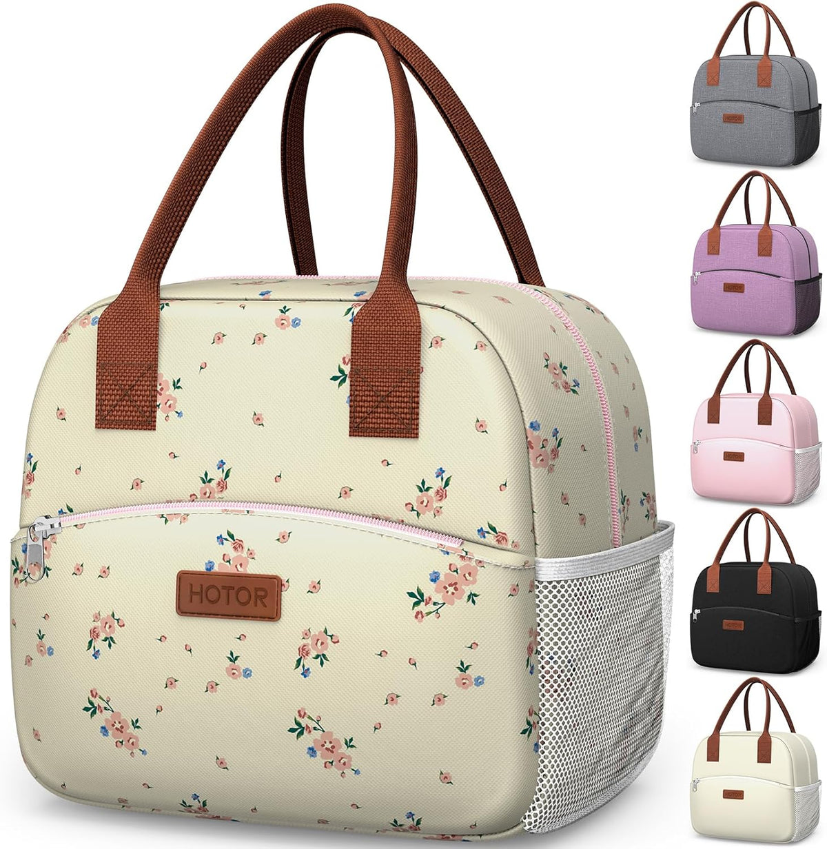 Lunch Bag Women Men Insulated Lunch Box Black 10L