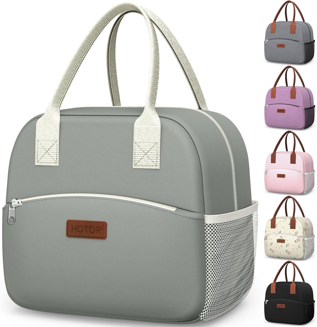 Lunch Bag Women Men Insulated Lunch Box Black 10L