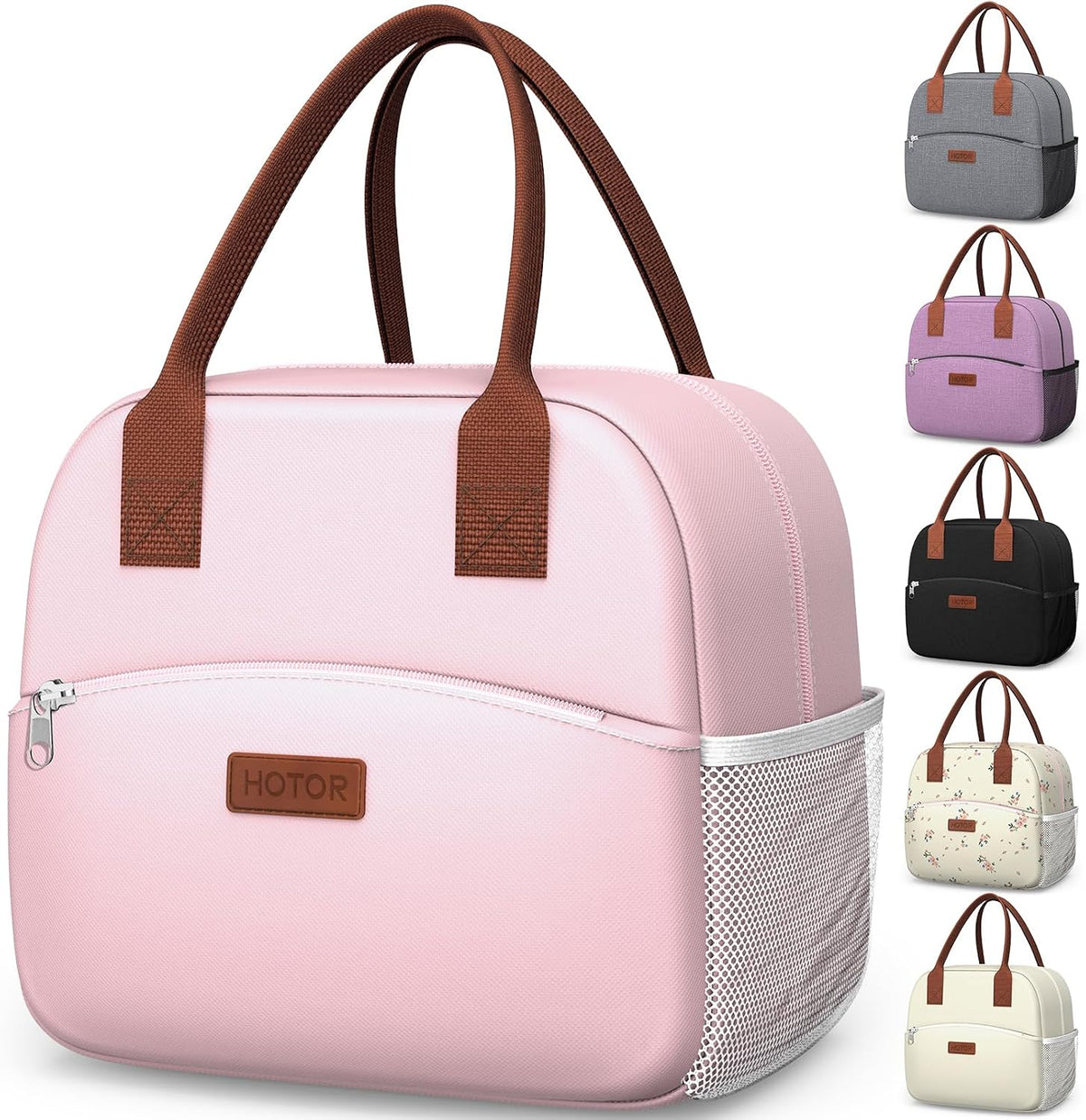 Lunch Bag Women Men Insulated Lunch Box Black 10L