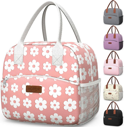 Lunch Bag Women Men Insulated Lunch Box Black 10L