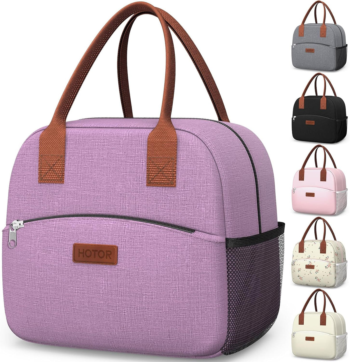 Lunch Bag Women Men Insulated Lunch Box Black 10L
