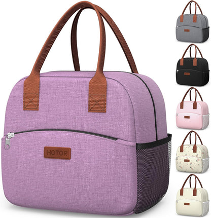 Lunch Bag Women Men Insulated Lunch Box Black 10L