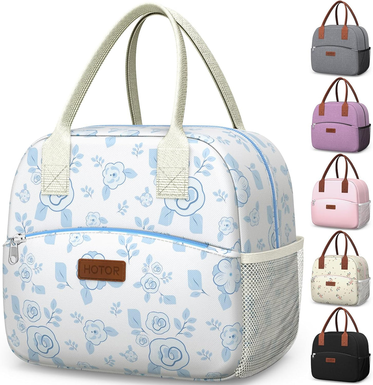 Lunch Bag Women Men Insulated Lunch Box Black 10L