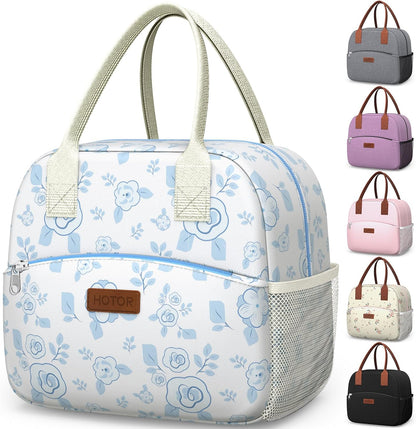 Lunch Bag Women Men Insulated Lunch Box Black 10L