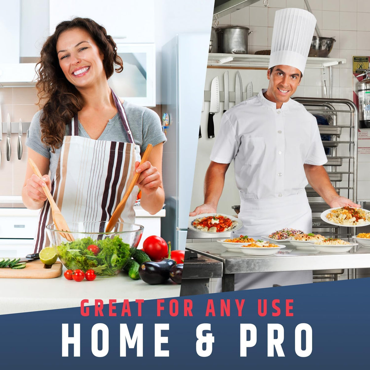 10" Strong Adhesive (No Drill) Magnetic Knife Holder for Wall - Professional Knife Strip - No Screws Needed - Adhesive Backing - Stainless Steel Bar (Upgraded Version – Will Not Fall)