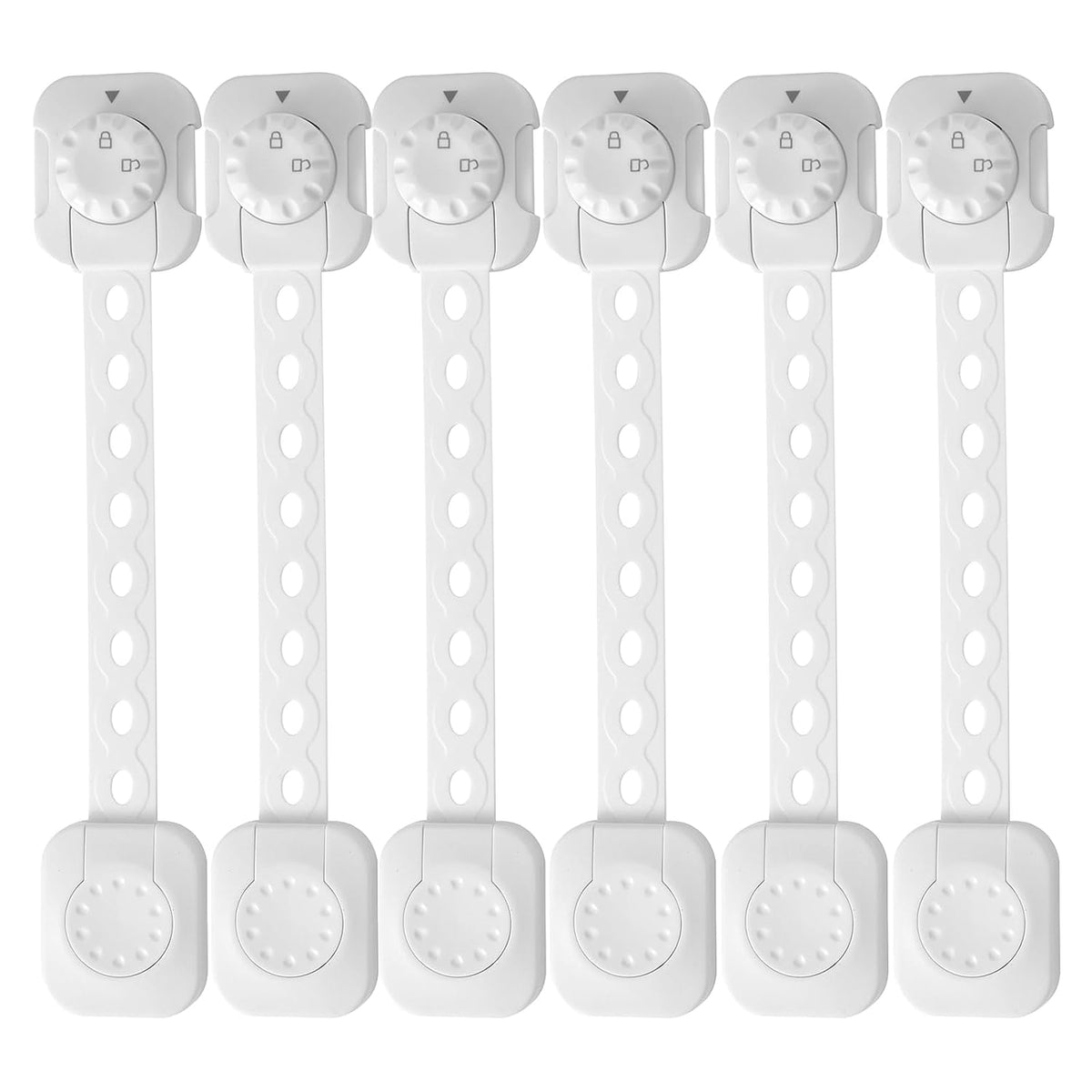 Child Safety Cabinet Proofing, Baby Cabinet Locks Adhesive Adjustable Child Safety Strap Locks Drawer Fridge Ovens Toilet Latches No Screws for Furniture Kitchen