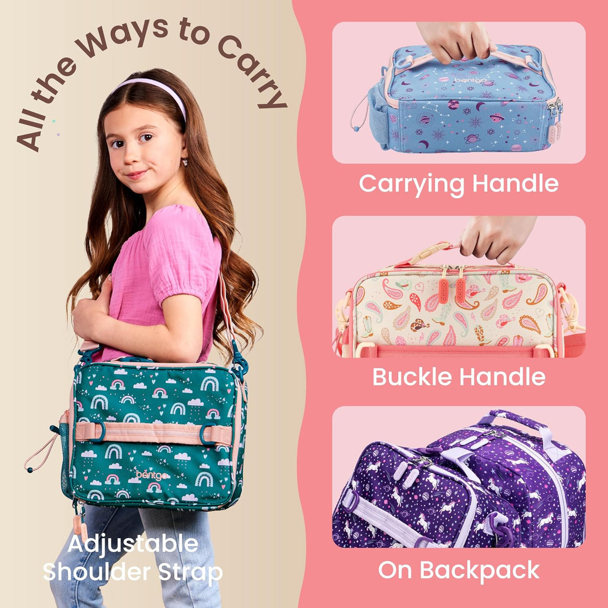 Kids Prints Double-Insulated Reusable Lunch Bag