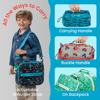 Kids Prints Double-Insulated Reusable Lunch Bag