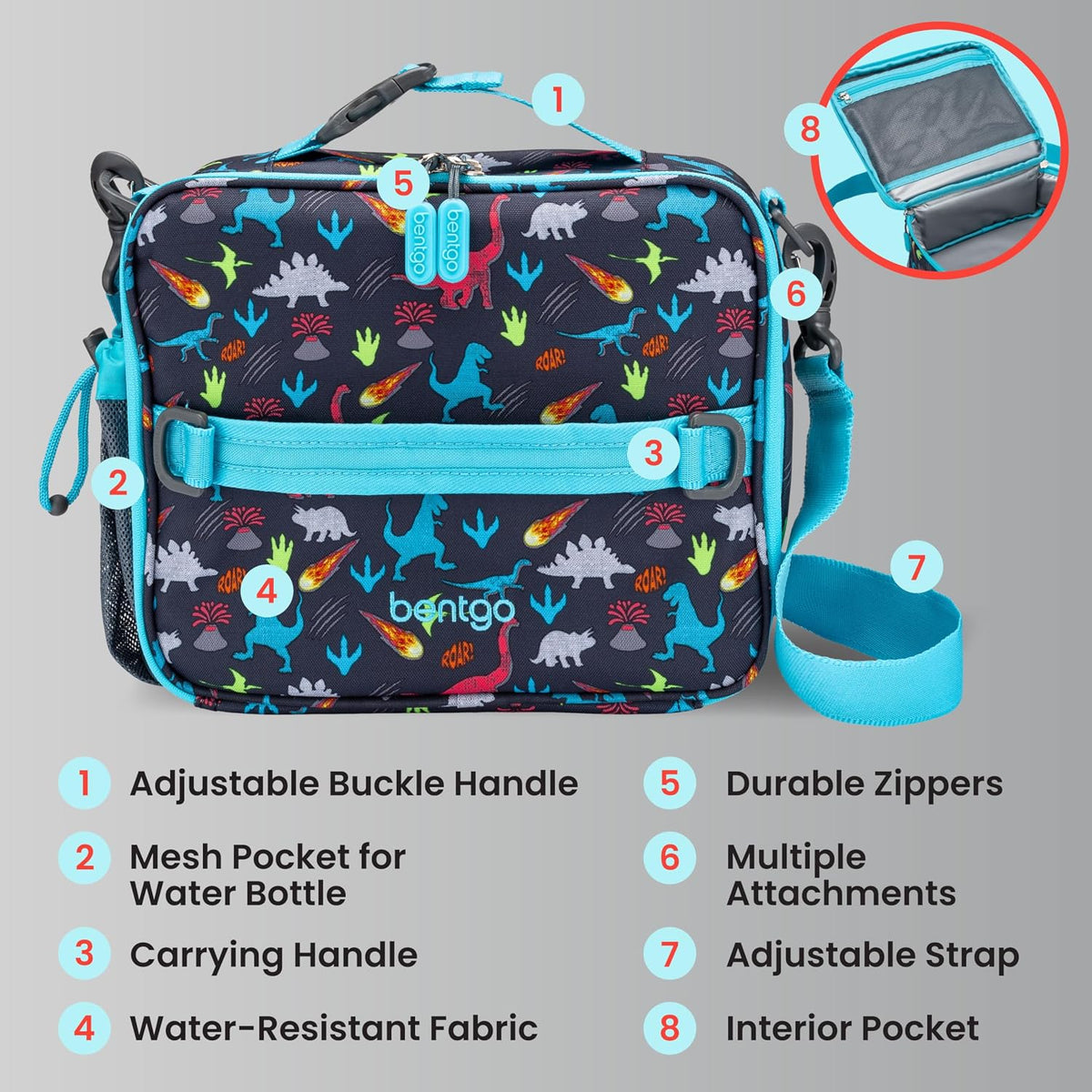 Kids Prints Double-Insulated Reusable Lunch Bag