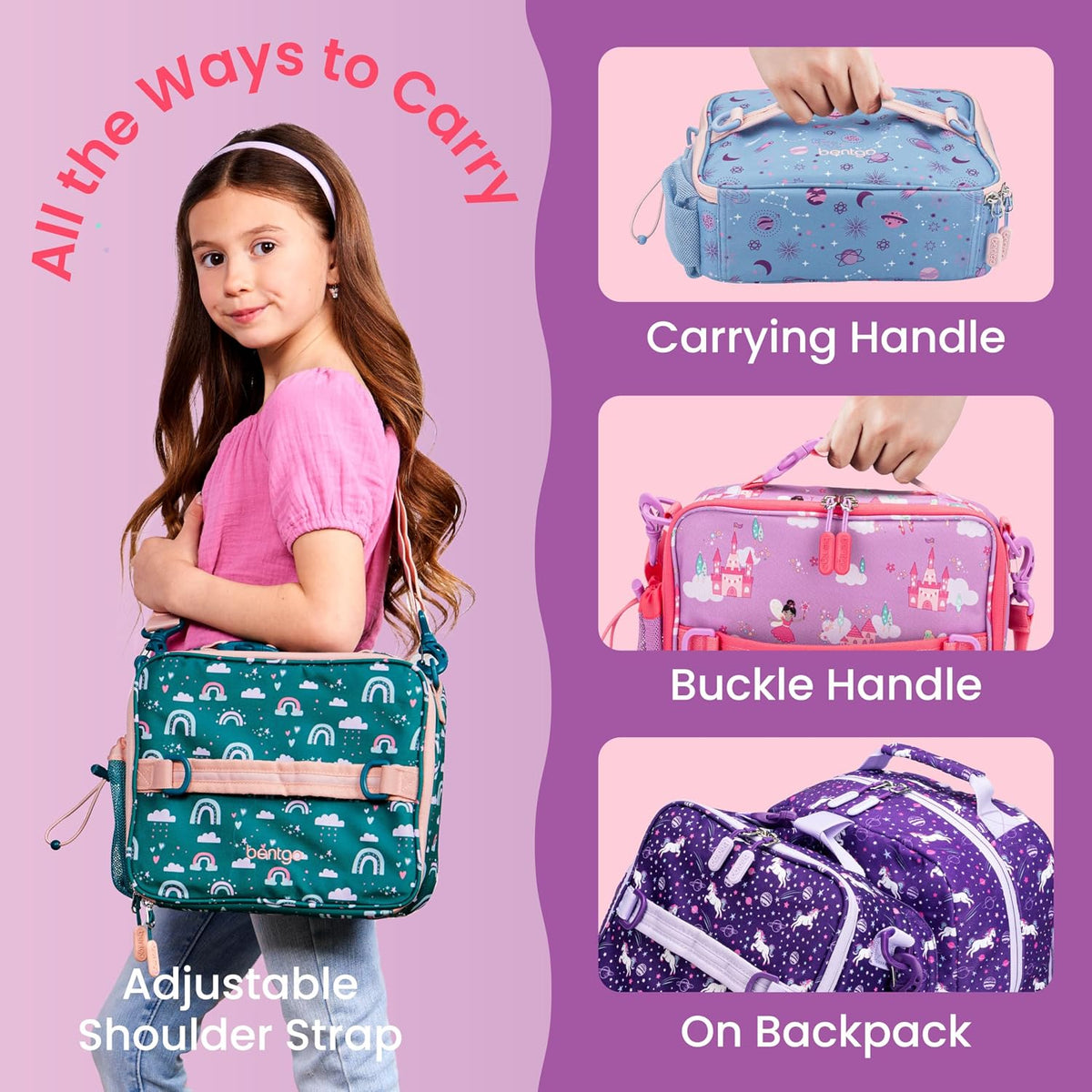 Kids Prints Double-Insulated Reusable Lunch Bag