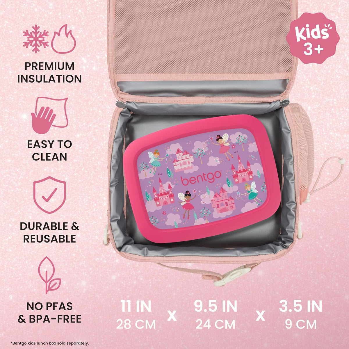 Kids Prints Double-Insulated Reusable Lunch Bag
