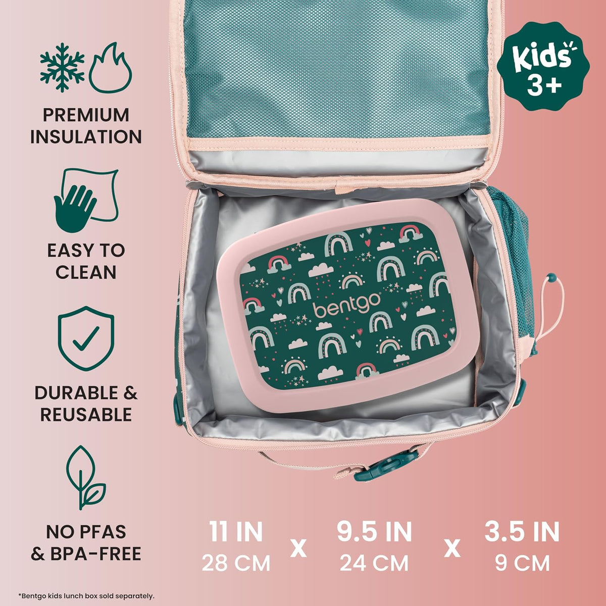 Kids Prints Double-Insulated Reusable Lunch Bag