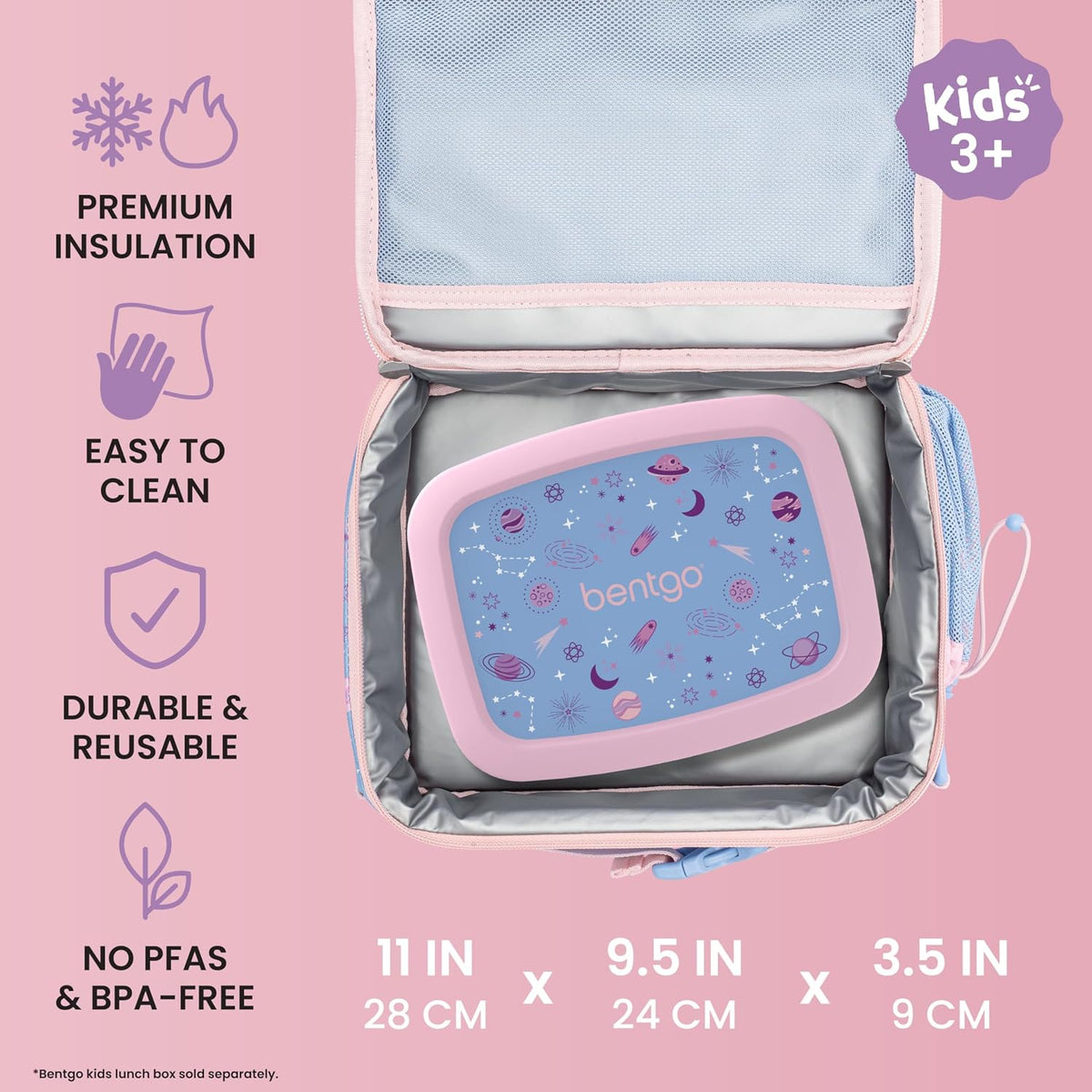 Kids Prints Double-Insulated Reusable Lunch Bag