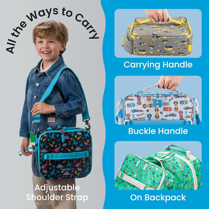 Kids Prints Double-Insulated Reusable Lunch Bag