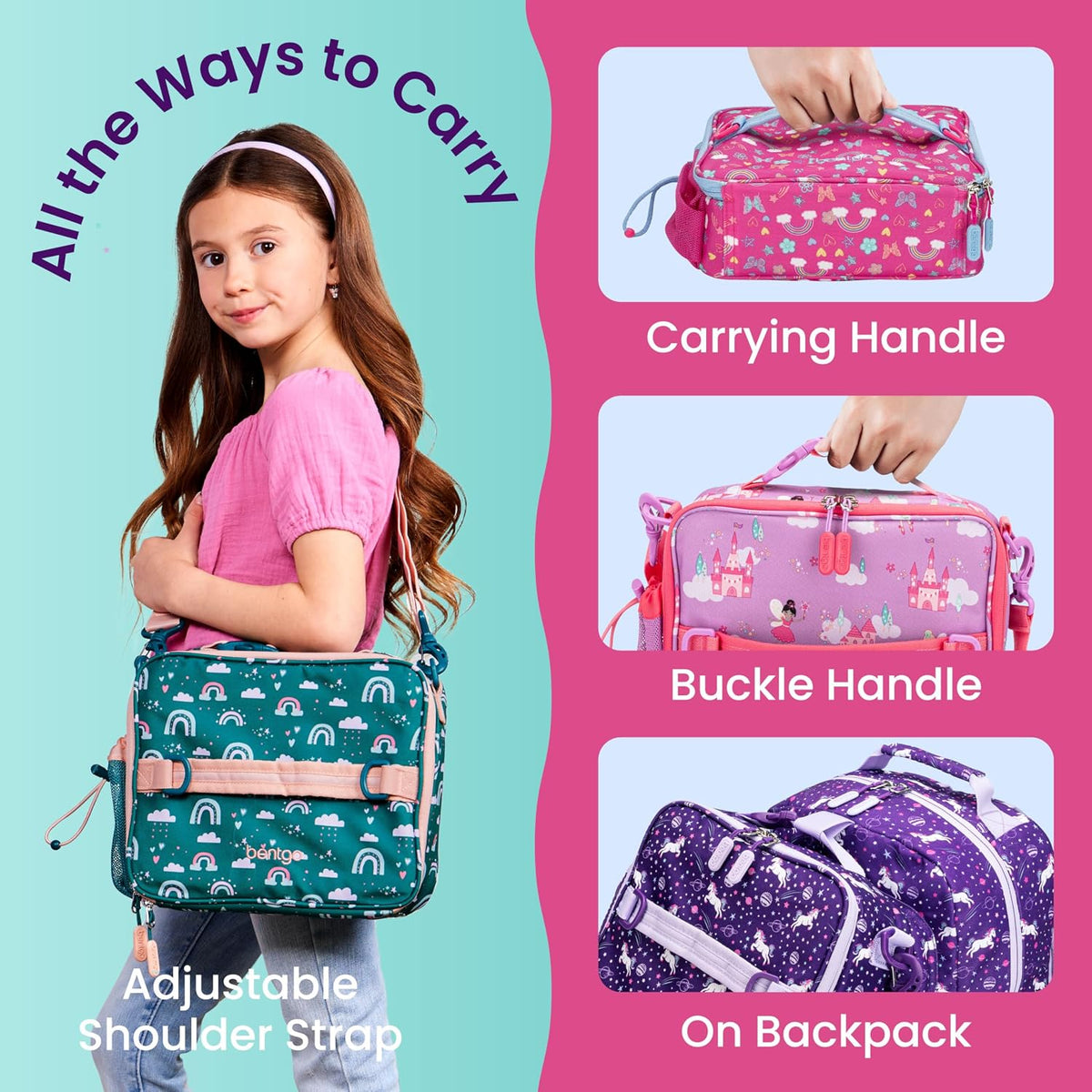 Kids Prints Double-Insulated Reusable Lunch Bag